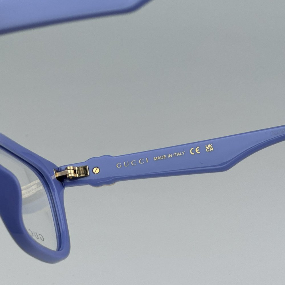 Gucci GG1536O 008 BRAND NEW Eyeglasses Violet Women Square - Picture 10 of 13